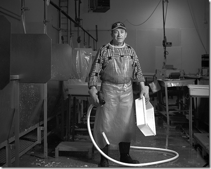 Henrique Chiquito, clean-up man at a New Bedford Fish House by Phil Mello 2008